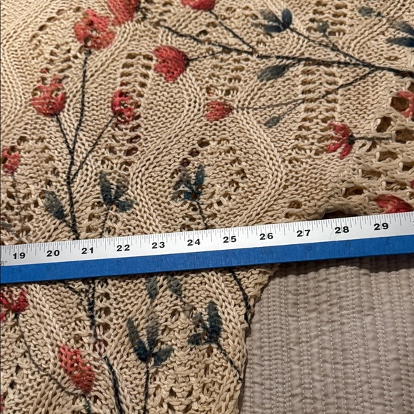 Floral Off-the-Shoulder Sweater - Cream - Picture 4 of 5